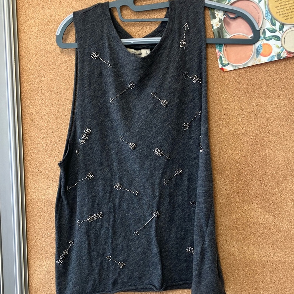 Abercrombie & Fitch Beaded Arrow Tank - Sz M